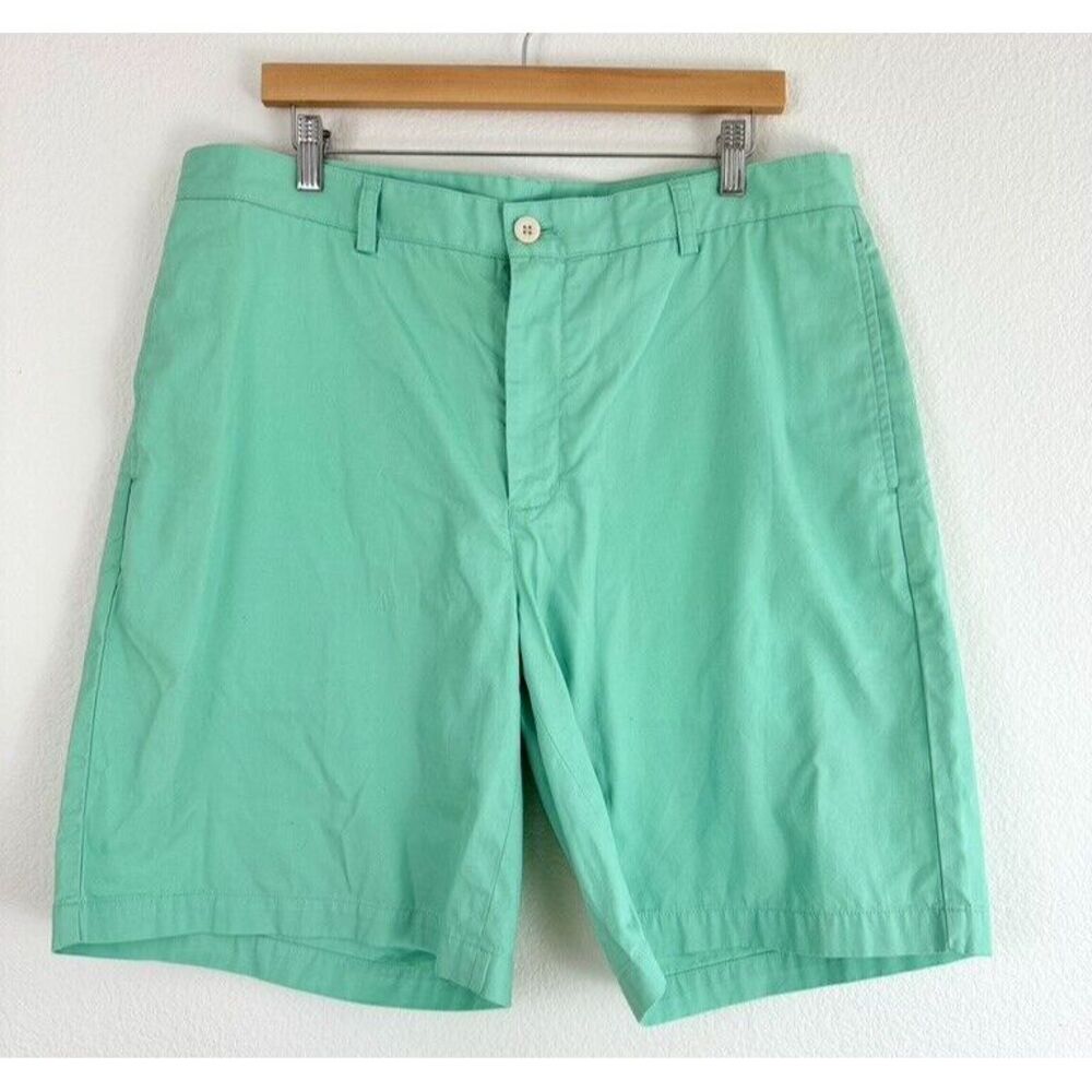 Vineyard Vines Men's Shorts Size 36 Flat Front Bermuda Green Beach Summer Preppy